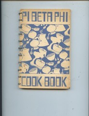 1952 „PI BETA PHI NATIONAL FRATERNITY“ COOK BOOK (128 PAGES, LOTS OF RECIPES)