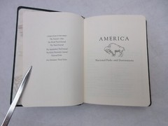 America National Parks and Destinations Guide 6″ Leather Softcover BLACK