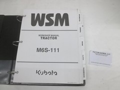 Workshop Manual for Kubota M6S-111 Tractors