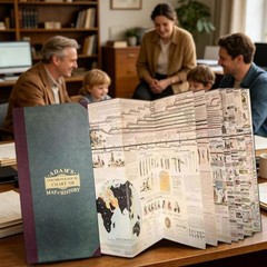 Adam’s Synchronological Chart or Map of History Vintage World History Timeline