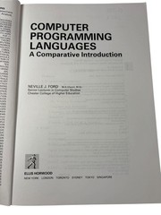 Computer Programming Languages Ford 1990 Comparative Intro Ellis Horwood
