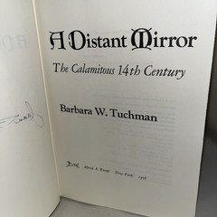 A Distant Mirror by Barbara W. Tuchman Illustrated Hardcover Vtg Book 1978