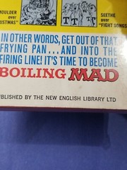 UNITED KINGDOM MAD Magazine Paperback Book: #21 BOILING MAD 1966 1ST VGFN
