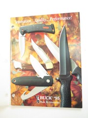 BUCK ’95, NEW 1995 BUCK KNIVES CATALOG WITH PRICE LIST, 47 PAGES FREE SHIPPING