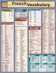 French Vocabulary (Quickstudy: Academic) – Pamphlet – VERY GOOD