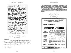 Brand new unread copy JACK LONDON’S BEFORE ADAM BATTLES „It’s a stunner.“