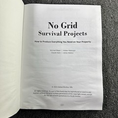 NO GRID Survival Projects How to Produce Everything You Need on Your Property