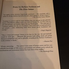 Barbara W. Tuchman, The First Salute Paperback Book 1989