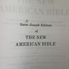 New American Bible Saint Joseph Edition Catholic Book Publishing Large Type