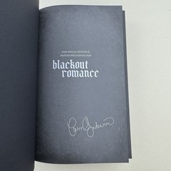 Blackout Romance Pam Godwin Dark Notes Special Edition Hardcover New