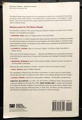 BOOK – „The Radical Reader“ 2003 Softcover Edition – 688 Pages