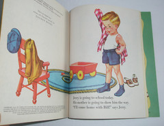 Little Golden Book Jerry At School Complete Puzzle „A“ 1st Edition 1950 #94