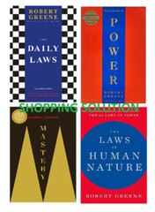 Robert Greene 4 Book Set 48 Laws of Power, Mastery, Human Nature,Daily Laws(BIG)