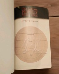 Prophecy Study Bible NKJV Tim LaHaye Genuine Leather Burgundy Vintage 2001