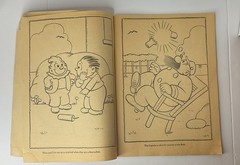 Book Kids Coloring Book Vintage The Captain And The Kids 11×8 Inches Great Comd