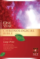 The One Year Chronological Bible NLT, Premium Slimline Large Print (New L – GOOD