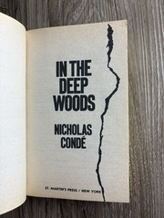 In The Deep Woods Nicholas Condé Vintage Crime Thriller Horror Paperback