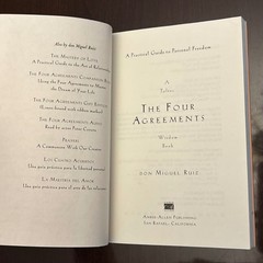 The Four Agreements Book Don Miguel Ruiz Toltec Wisdom Freedom Spirituality