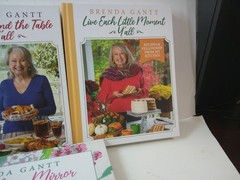 BRENDA GANTT ALL 3 COMPLETE COOKBOOKS + SOUTHERN MIRROR, ALL STILL IN BOX
