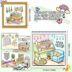 Adult Coloring Book for Women Relaxation, Spiral Bound Mindfulness Coloring