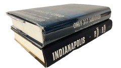 1st Eds-USS INDIANAPOLIS-Signed ONLY 317 SURVIVED & TRUE STORY by Vincent HCDJs