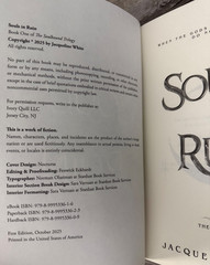 Out Of Print SOULS IN RUIN Jacqueline White OOP SELF-PUBLISHED Paperback