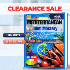 Mediterranean Diet Cookbook for Beginners | Healthy Eating Cookbook | Gift Ready