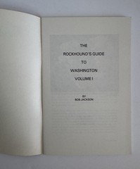 Rockhound’s Guide to Washington Vol 1 Bob Jackson PB Like New Unread 1978