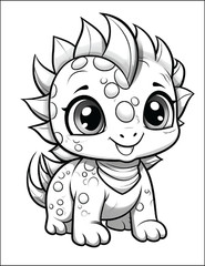 NEw Baby Dinosaur Coloring Book – Fun & 5. Spiral Bound Coloring Book