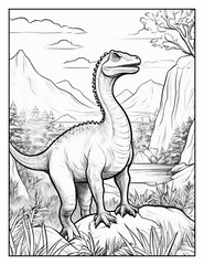 „Cute Dinosaur Coloring Book – Perfect Gift for Kids Who Love Dinosaurs“
