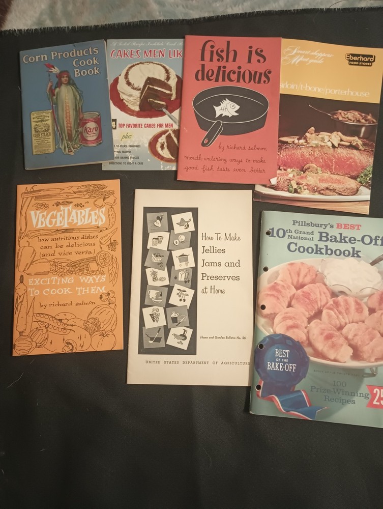 Vtg Cookbook Recipe Booklets Collection Mid Century Advertising Cooking Baking
