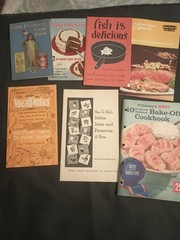 Vtg Cookbook Recipe Booklets Collection Mid Century Advertising Cooking Baking