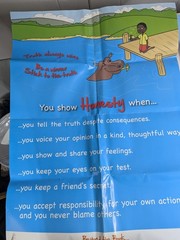 Home School Teachers Cloud 9 world character book HONESTY K-1st grade poster kit