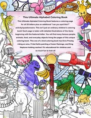 The Ultimate Alphabet Coloring Book 2 By Alannah Dyer- 8.5×11 in. Ages 4-8 Fun
