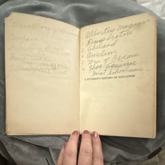 Antique Book „A Student’s History of Education“ 1926 HC Inscribed