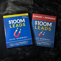 $100M Offers Book Bundle Alex Hormozi + Workbook Business Marketing Sales Guide