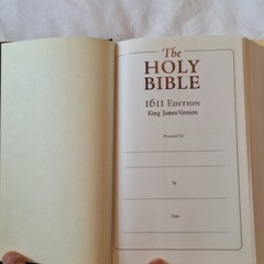 Holy Bible: King James Version Hardcover 400th Anniversary 1611 Ed New
