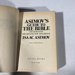 Asimov’s Guide to the Bible Two Volumes in One Old & New Testaments HCDJ 1981