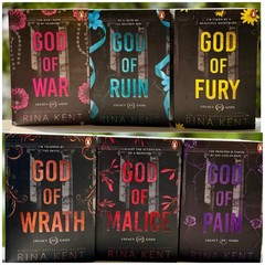 Rina Kent 6 Book Set | Legacy of Gods Series Paperback | English