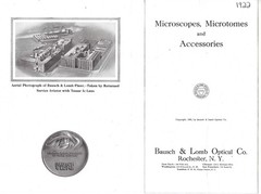 „MICROSCOPES, MICROTOMES and ACCESSORIES“ CATALOG – 1922