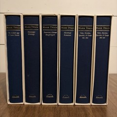Library of America Mark Twain 6 Vol Set First Printings w/ Slipcases HC LOT