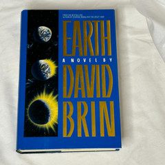 1999 ~ Earth by David Brin ~ SIGNED 1st Edition Hardcover w/ Dust Jacket