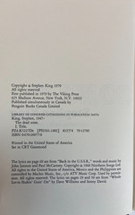 The Dead Zone Stephen King Hardcover 1979 First Edition 1st Printing (Damaged)