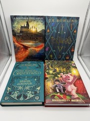 J.K. Rowling 1st Edition Hardcover Lot (4) Secrets of Dumbledore Ickabog Crimes