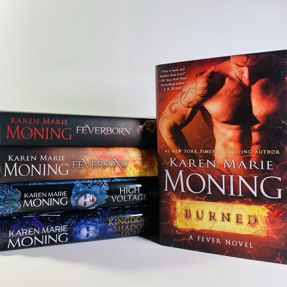 Feversong by Karen Marie Moning LOT OF 5 w/ Feverborn, Burned, High Voltage, &
