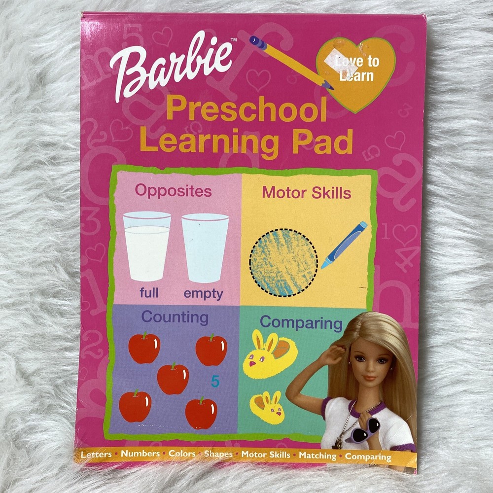 Barbie Preschool Workbook So Much To Learn 2002 Mattel Educational 47 Pages