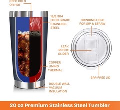 Durable Insulated Tumbler for Cool Dads – 20 oz Gifts for Birthdays and More