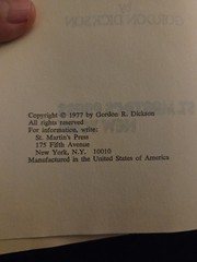 Time Storm by Gordon R. Dickson 1977 Book Club Edition HCDJ St. Martin’s Press
