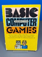 BASIC COMPUTER GAMES MICROCOMPUTER EDITION BOOK DAVID AHL VINTAGE 1978 WORKMAN