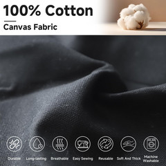 Canvas Fabric by the Yard, 59“ Wide, 10Oz Premium Natural Cotton Duck Canvas Fa
